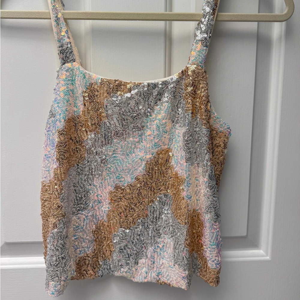 Anthropologie Porridge Tallulah sequined tank